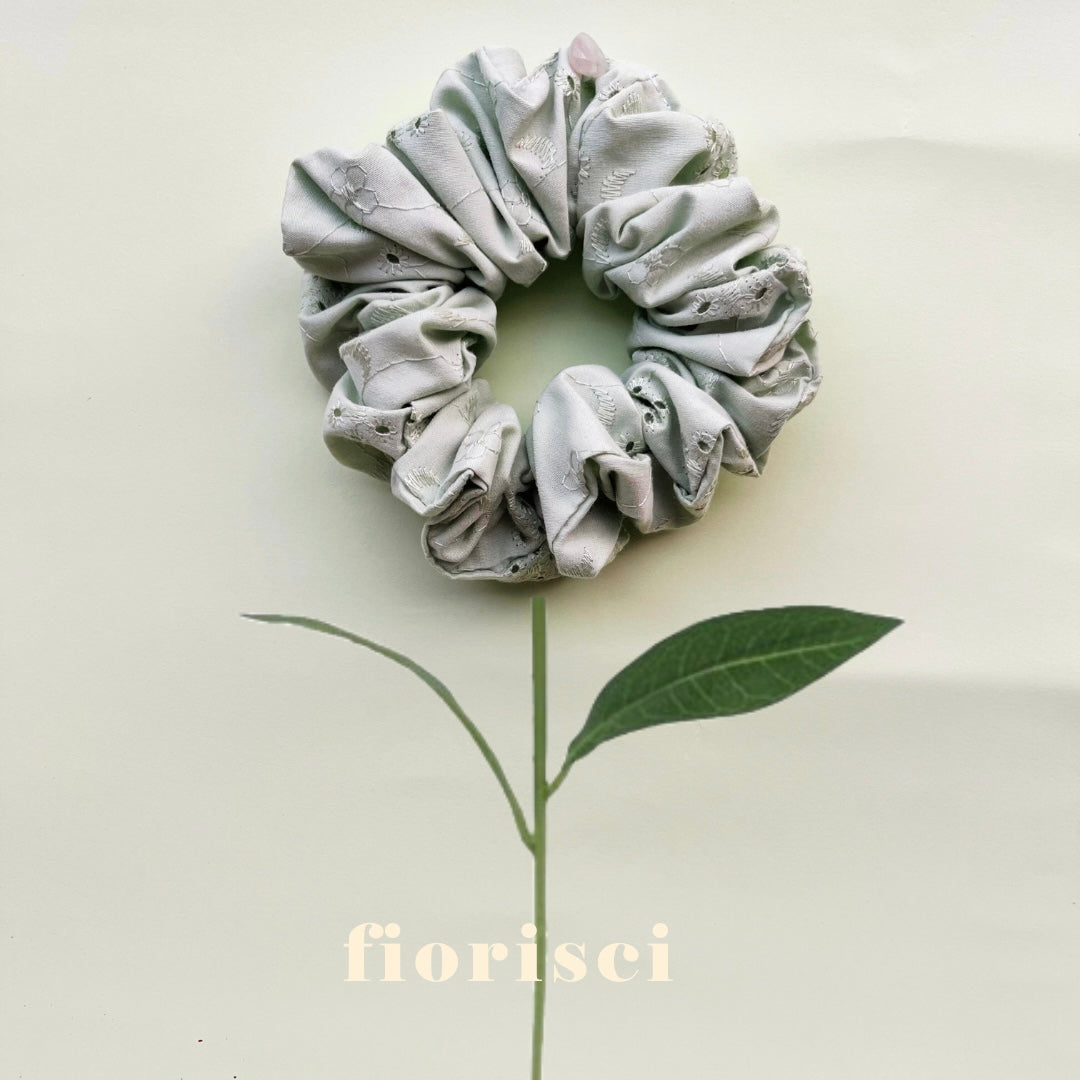 Scrunchie Latte e Menta
